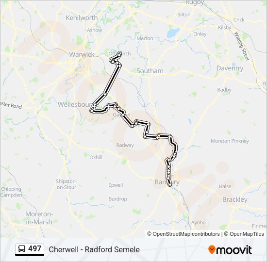 497 Bus Line Map