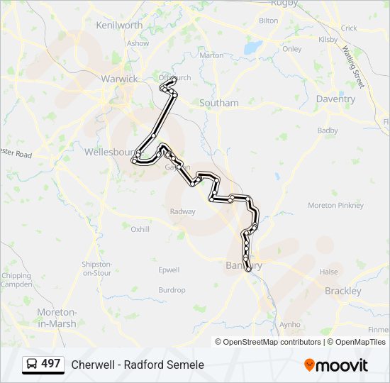 497 Bus Line Map