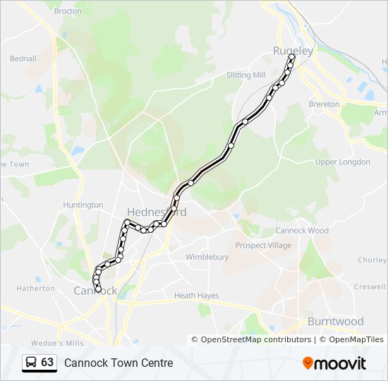 63 Bus Line Map