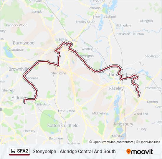 sfa2 Route: Schedules, Stops & Maps - Aldridge (Updated)