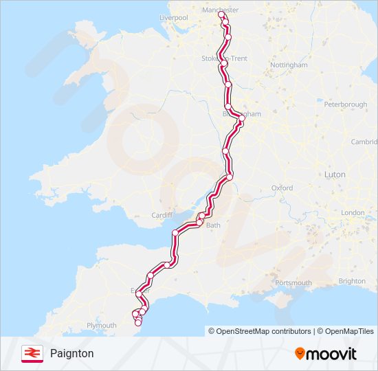 CROSSCOUNTRY Train Line Map