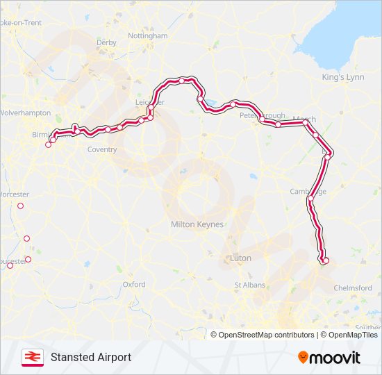 CROSSCOUNTRY Train Line Map