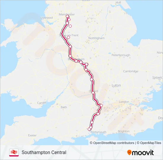CROSSCOUNTRY Train Line Map