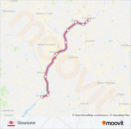 CROSSCOUNTRY Train Line Map