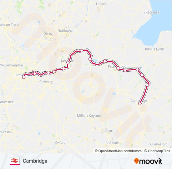 CROSSCOUNTRY Train Line Map