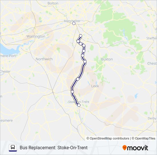 NORTHERN Bus Line Map