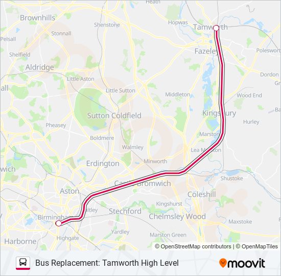 CROSSCOUNTRY Bus Line Map