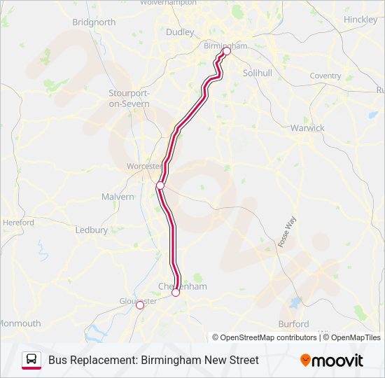 CROSSCOUNTRY Bus Line Map