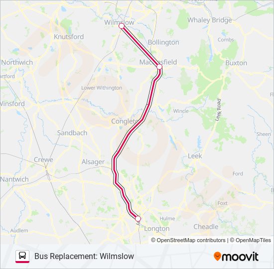 CROSSCOUNTRY Bus Line Map