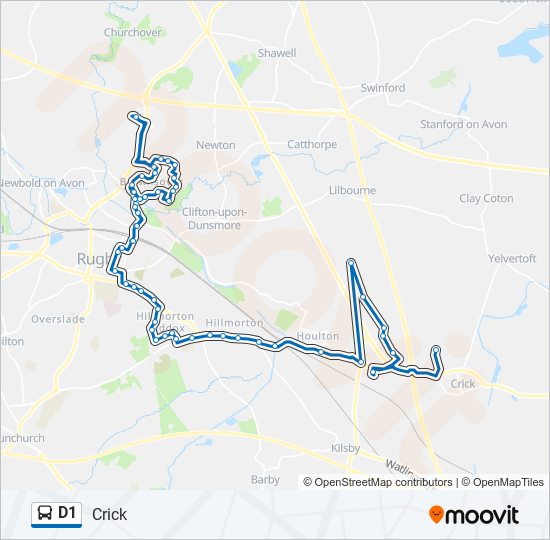 D1 bus Line Map