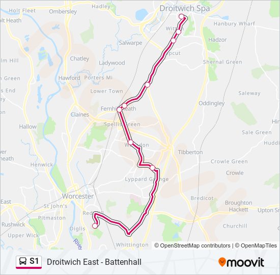 S1 bus Line Map