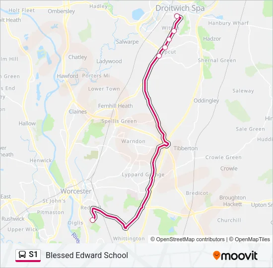S1 Bus Line Map