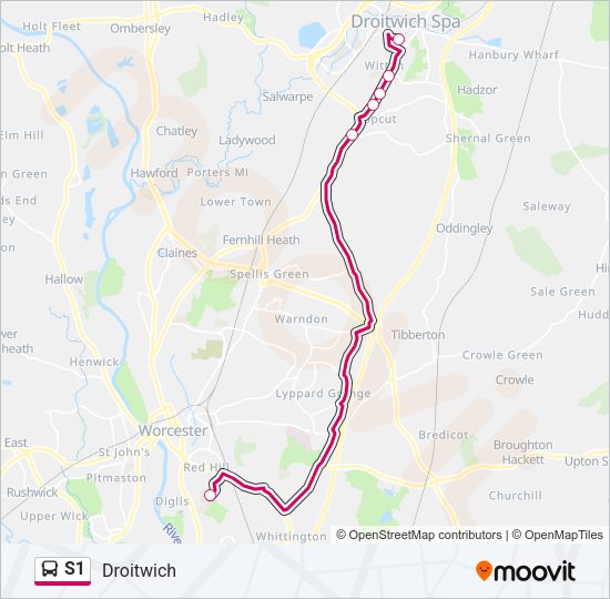 S1 Bus Line Map