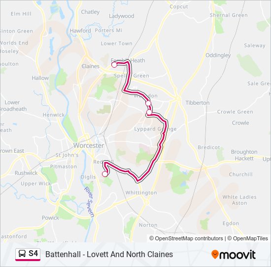 S4 bus Line Map