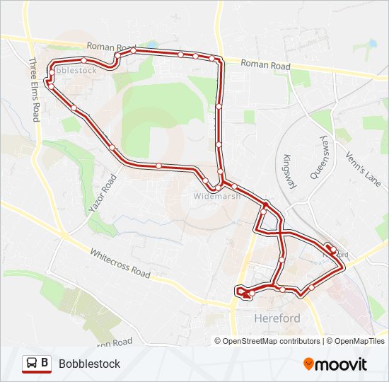 B Line Bus Timetable B Route: Schedules, Stops & Maps - Bobblestock (Updated)