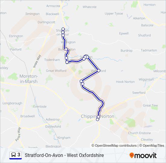3 Route Schedules, Stops & Maps Shipston on Stour (Updated)