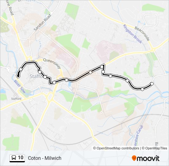 10 bus Line Map