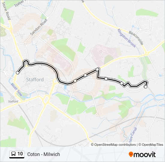 Bus 10 Route Map 10 Route: Schedules, Stops & Maps - Kingston Hill (Updated)