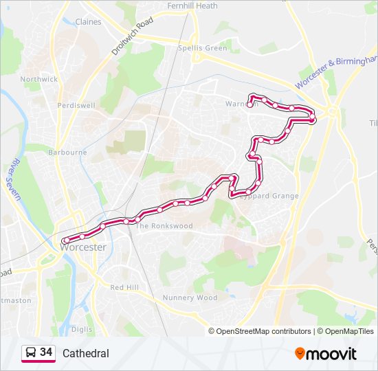 34 Route Schedules, Stops & Maps Worcester (Updated)