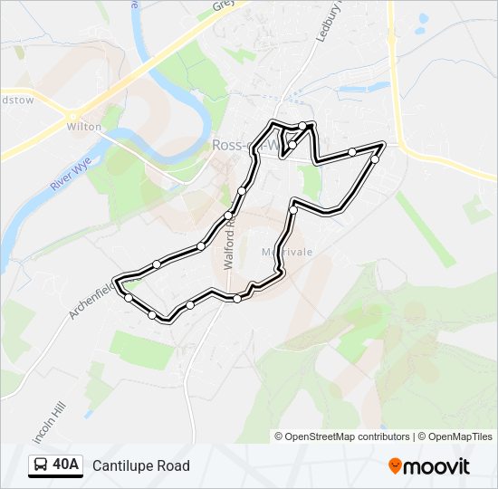 40A Bus Line Map