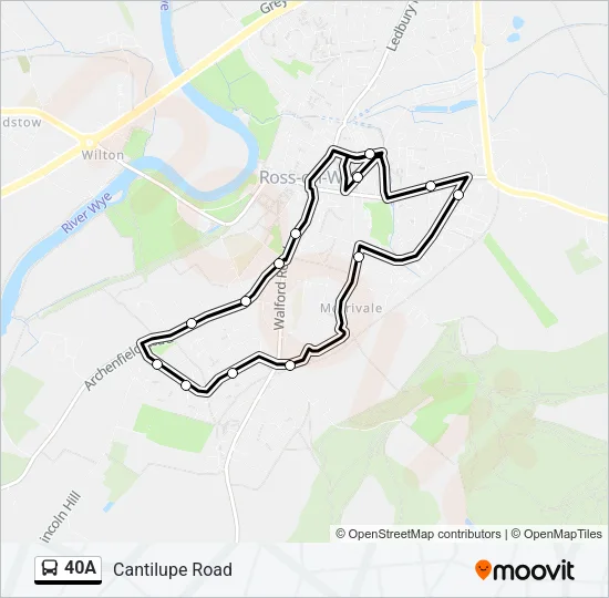 40A Bus Line Map