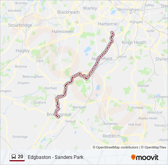 20 bus Line Map