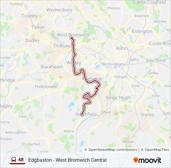 Bus 48 Route Map 48 Route: Schedules, Stops & Maps - Northfield (Updated)