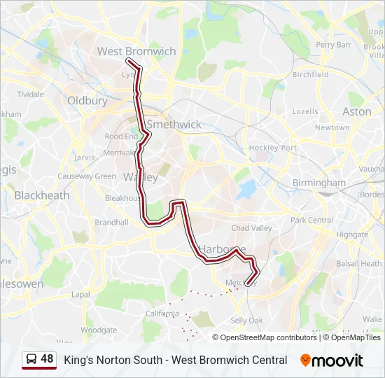 48 Bus Line Map