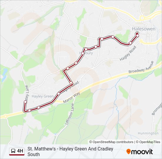 4H Bus Line Map
