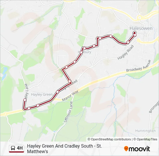 4H Bus Line Map
