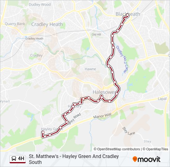 4H Bus Line Map