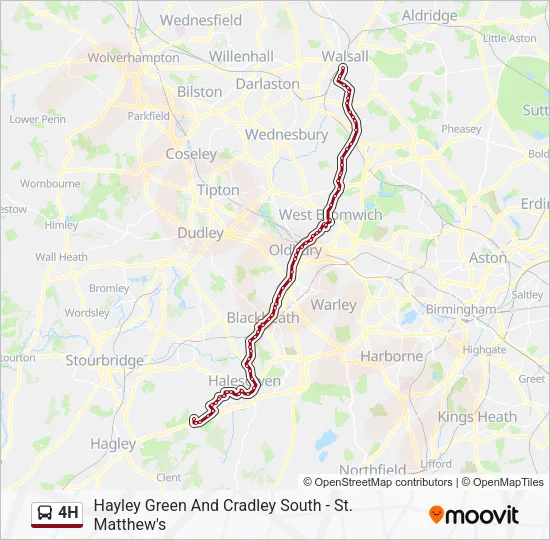 4H Bus Line Map