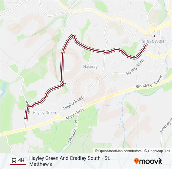 4H Bus Line Map