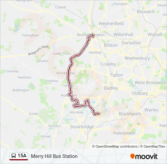 15A Bus Line Map