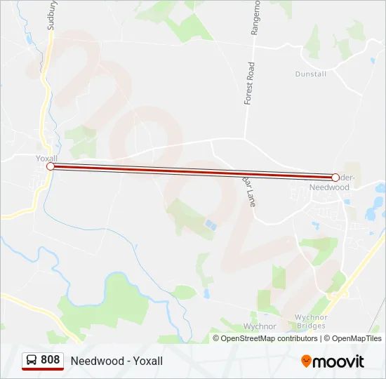 808 Bus Line Map