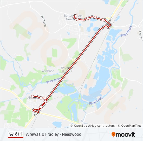 Bus 811 Route Map 811 Route: Schedules, Stops & Maps - Alrewas (Updated)