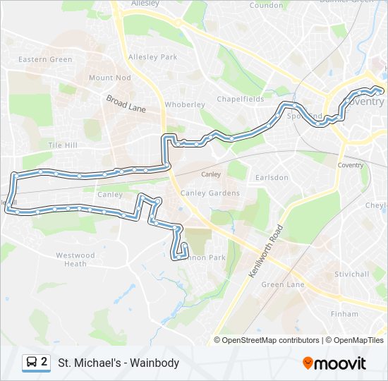 2 bus Line Map