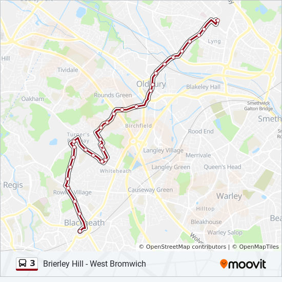 Bus 3 Route Map 3 Route: Schedules, Stops & Maps - Blackheath (Updated)