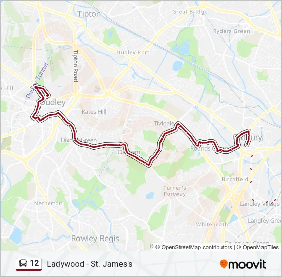 12 Bus Line Map