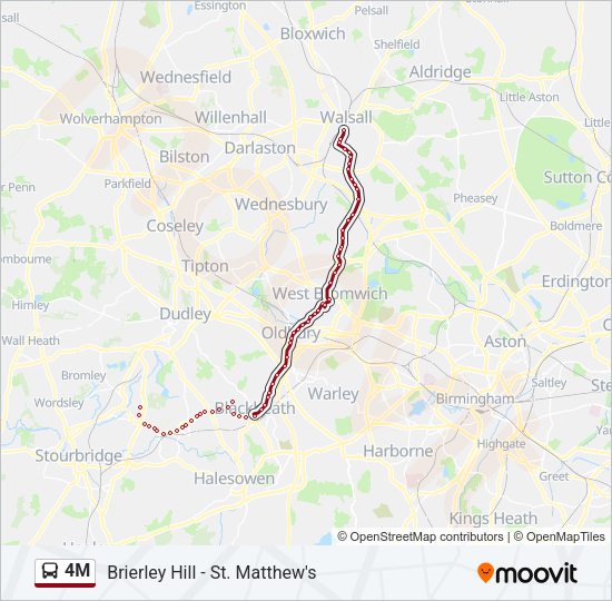 4M Bus Line Map