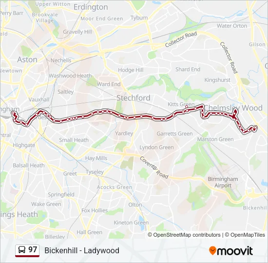 97 Bus Line Map