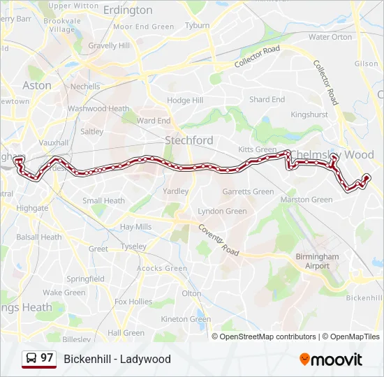 97 Bus Line Map