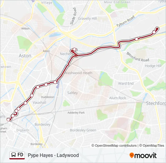 FD Bus Line Map