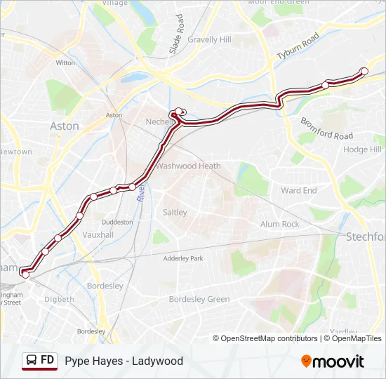 FD Bus Line Map