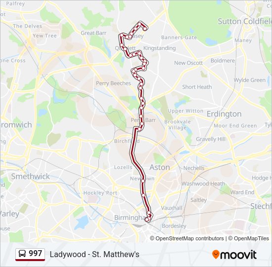 997 Bus Line Map