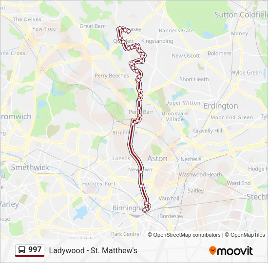 997 Bus Line Map