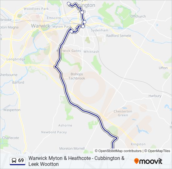 west midlands travel 69 bus route