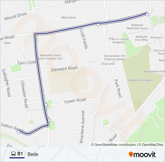 B1 Bus Route Map B1 Route: Schedules, Stops & Maps - Gallagher Road (Opp) (Updated)