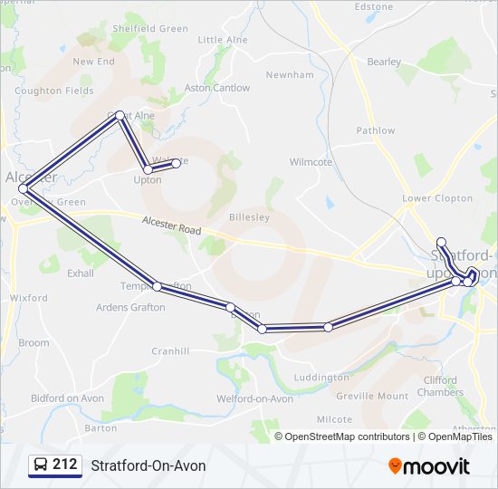 212 Bus Line Map