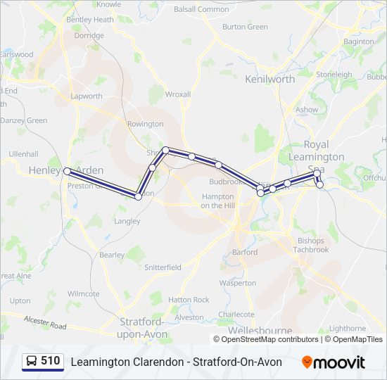 510 Bus Line Map